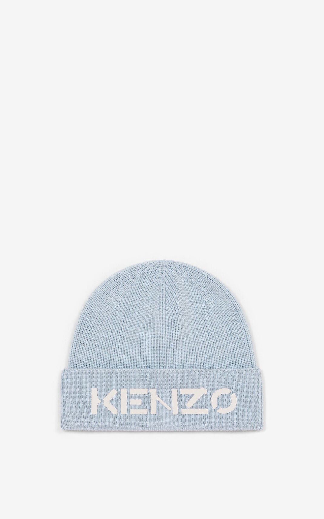 Kenzo Logo knit beanie ανδρικα γκρι | GR553740